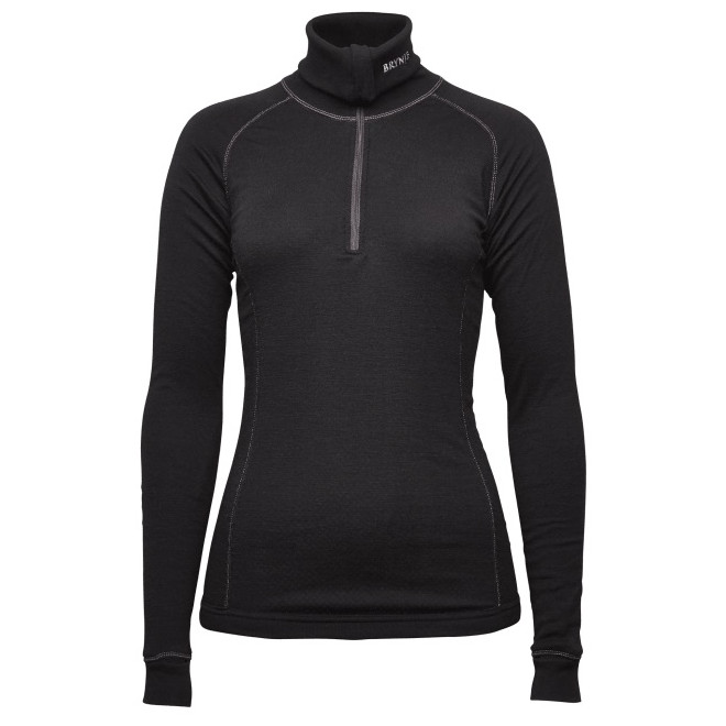 Damski golf Brynje of Norway Arctic Double Zip-polo Rozmiar: L / Kolor: czarny