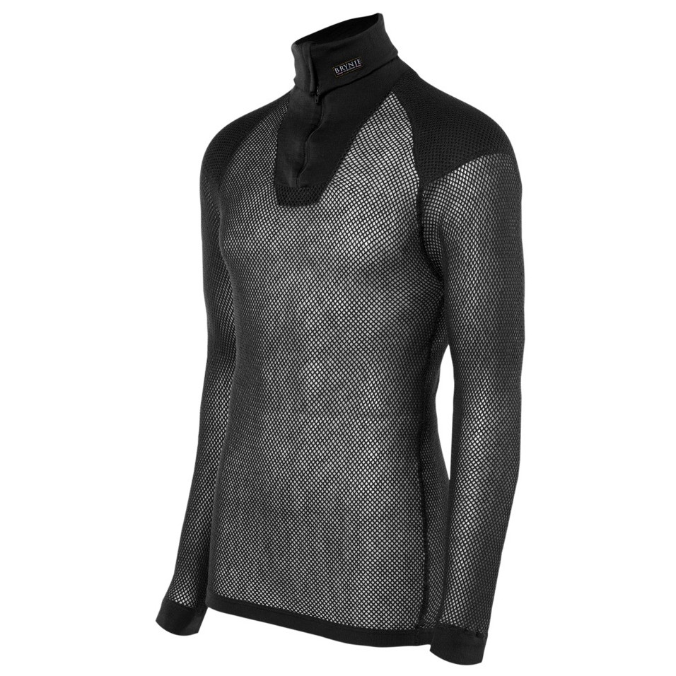 Golf Brynje of Norway Wool Thermo Zip-polo w/inlay Rozmiar: XXL / Kolor: czarny
