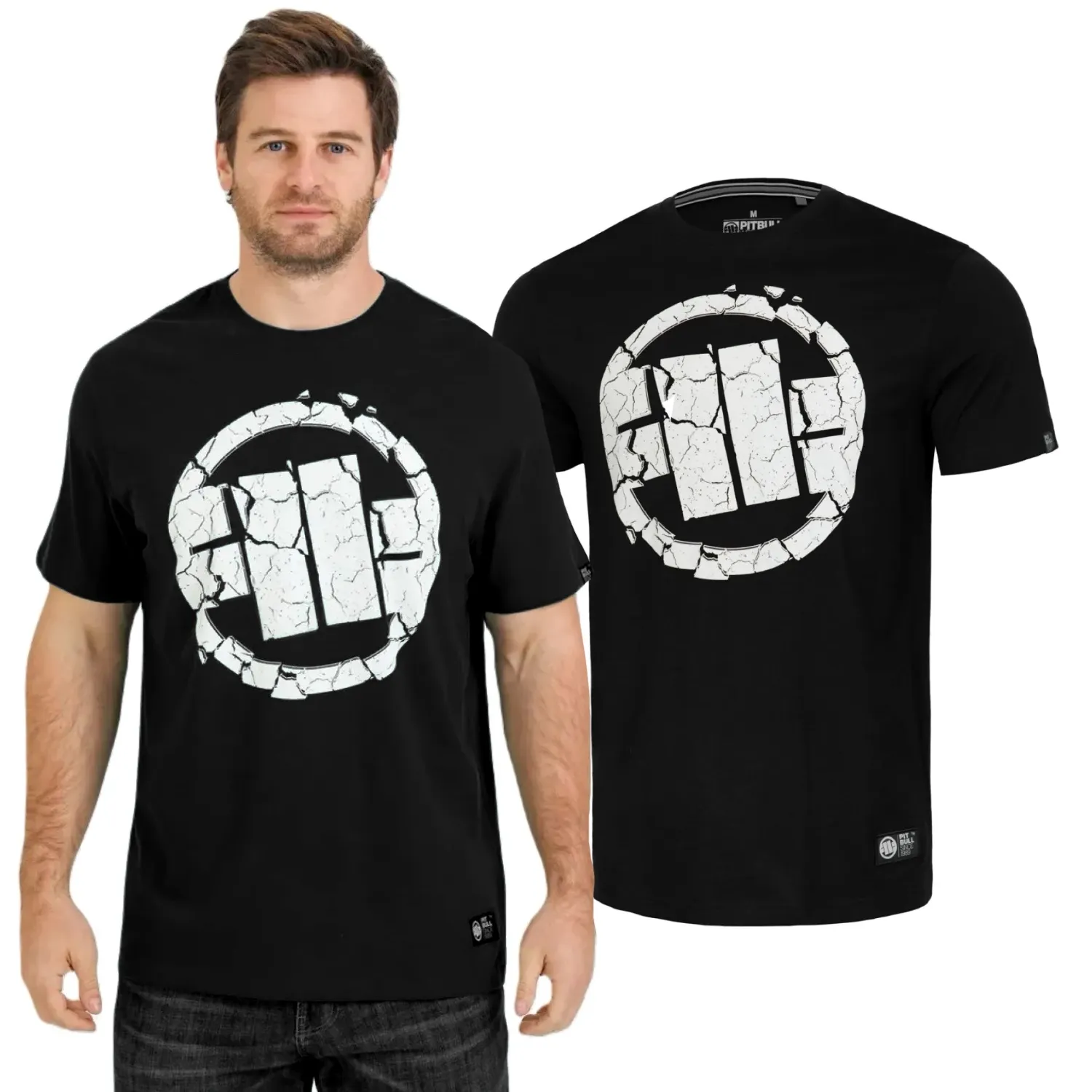 Koszulka PITBULL Middle Weight 170 Basic Scratch '25 - Czarna  3XL