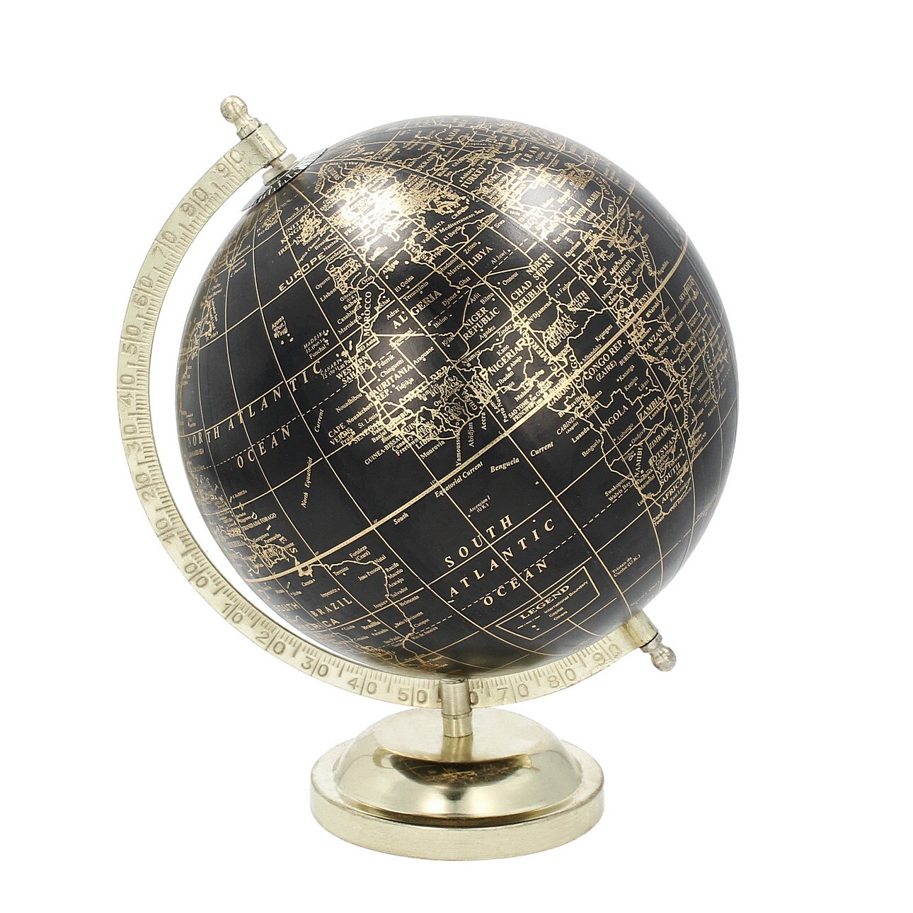 Dekoracja Globe Black 28 cm