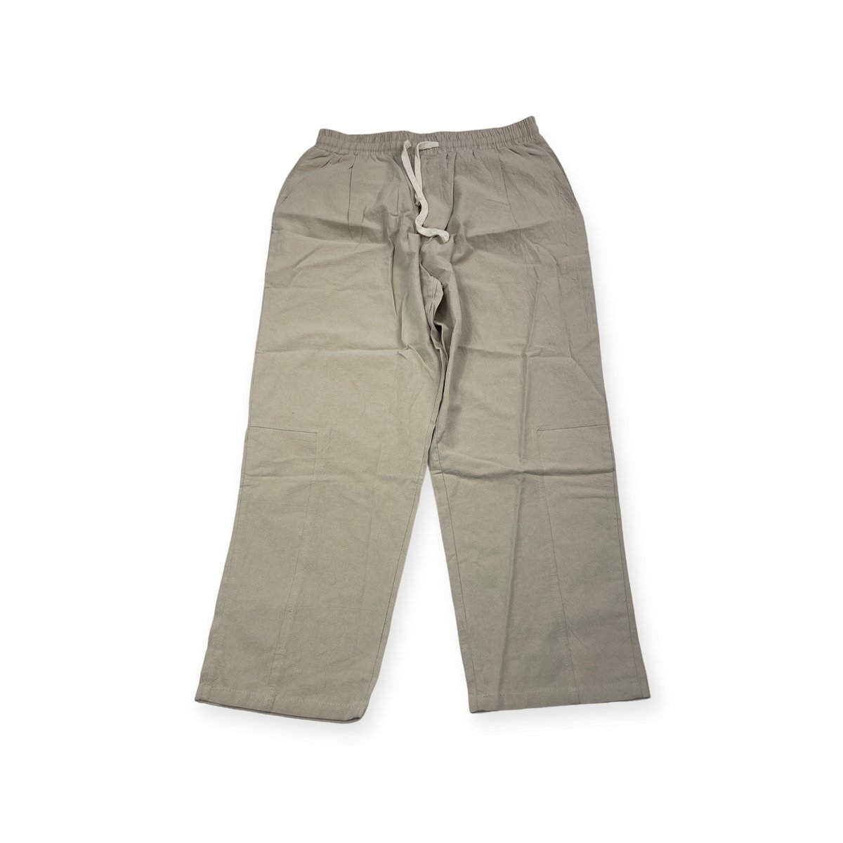 Materiałowe spodnie damskie BEZ MARKI L