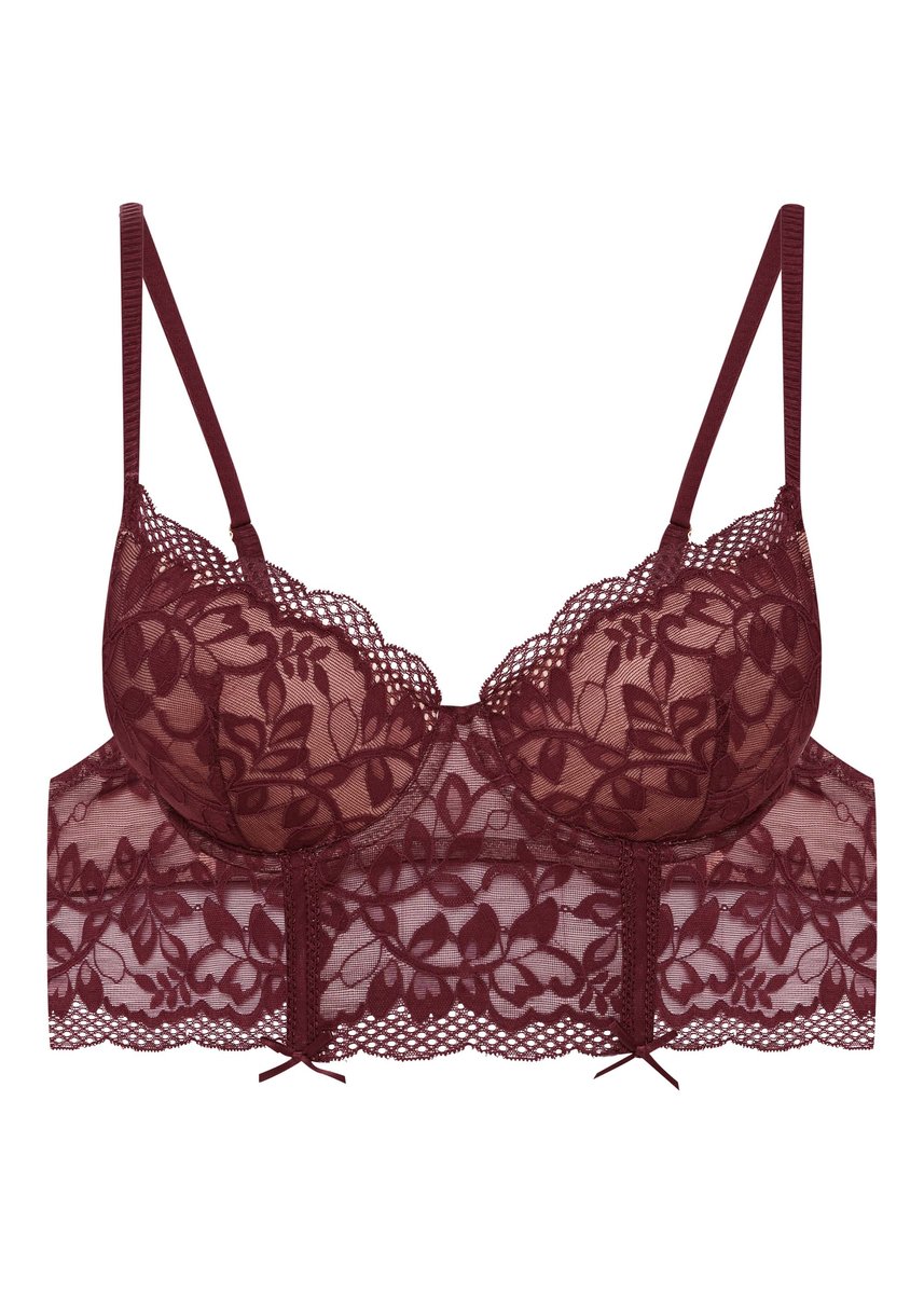 Biustonosz push-up Klara - ciemny fiolet 70F