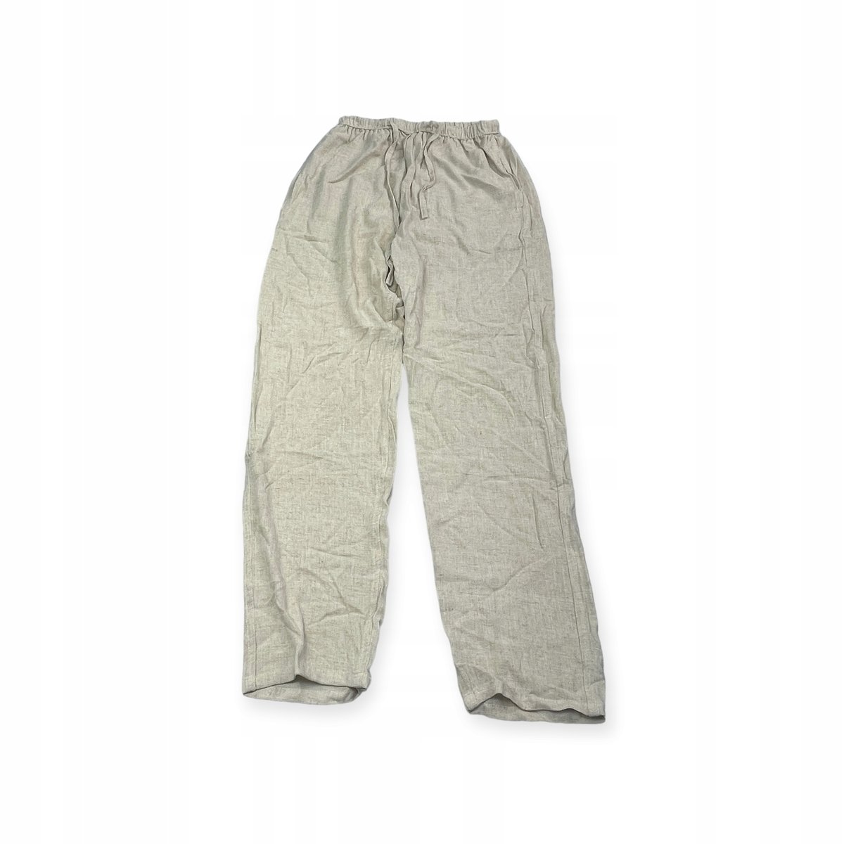 Materiałowe spodnie damskie L