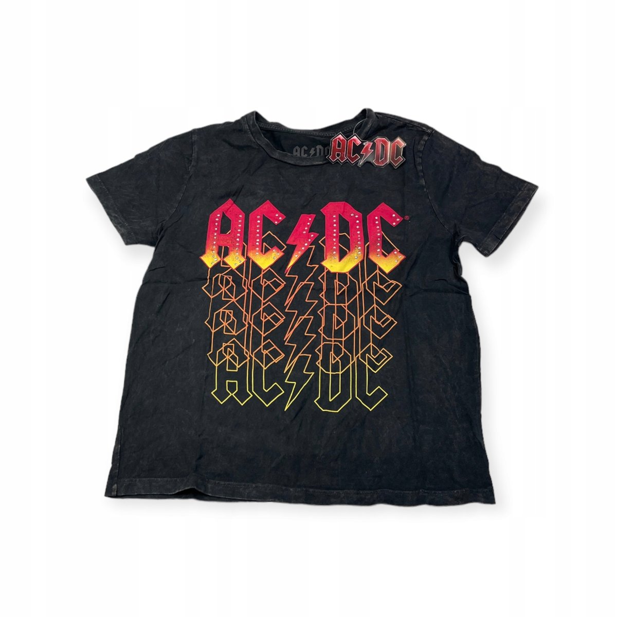 Koszulka T-shirt damski okrągły dekolt AC/DC L