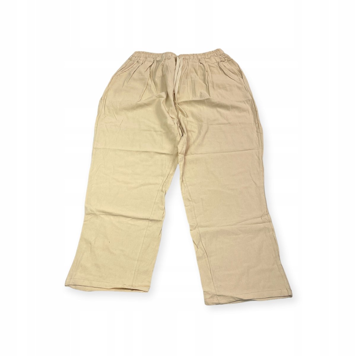 Materiałowe spodnie damskie BEZ MARKI XL