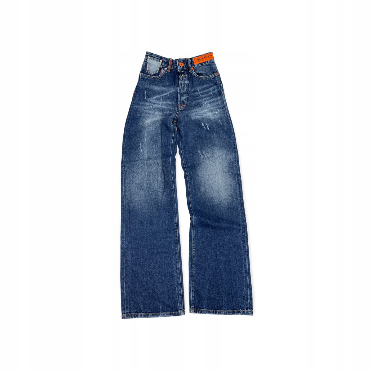 Jeansowe spodnie damskie dzwony HERON PRESTON 26