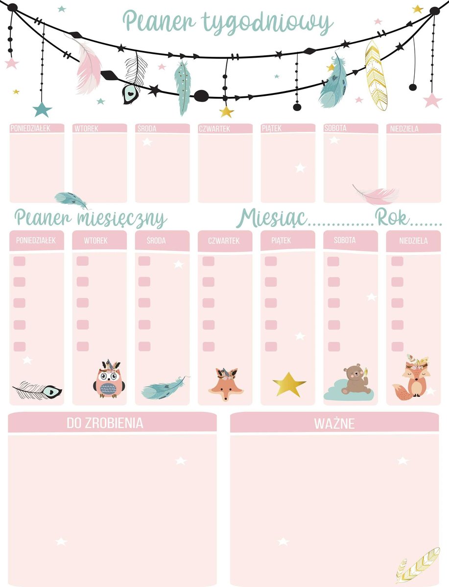 Kalendarz na lodówkę Tablice magnetyczne Duży Planer miesięczny tygodniowy XXL