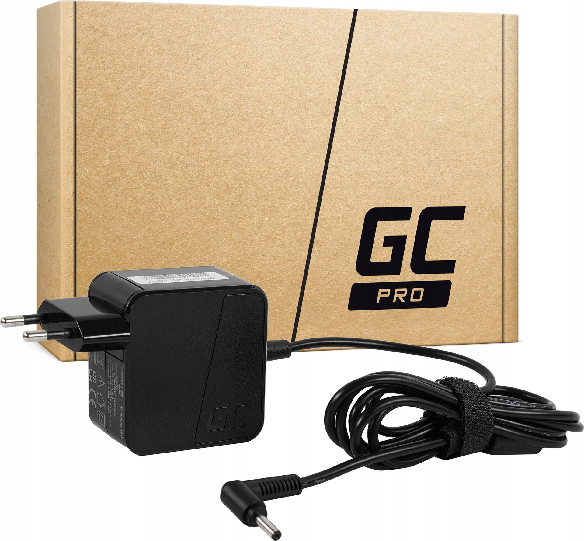 Zasilacz do laptopa Green Cell GREEN CELL ZASILACZ AD40PV2 DO ASUS R540 X200 X202 F201 UX31 UX32 19V 2.37A 45W