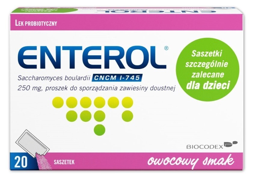 Enterol Lek probiotyczny 250 mg, 20 saszetek