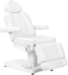 Fotel kosmetyczny elektryczny azzurro 803d 3 siln. biały