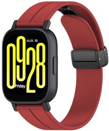 Bizon Silikonowy pasek Strap Watch Silicone 22 mm do smartwatcha, burgundowy