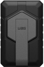 Urban Armor Gear Powerbank indukcyjny Rugged 10000mAh, magnetyczny do MagSafe + kabel USB-C, czarno-szary