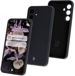 Bizon Silikonowe etui Soft Case do Galaxy S24 FE, czarne