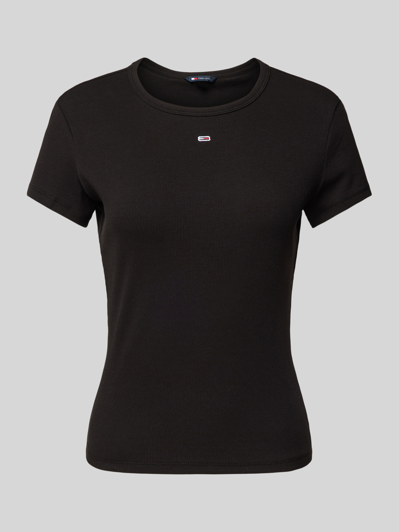 T-shirt o kroju slim fit z wyhaftowanym logo