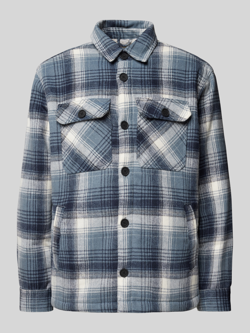 Kurtka koszulowa o kroju regular fit z kieszeniami z patką na piersi