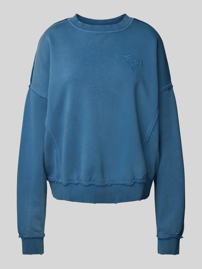 Bluza o kroju oversized z wyhaftowanym logo model ‘GO’