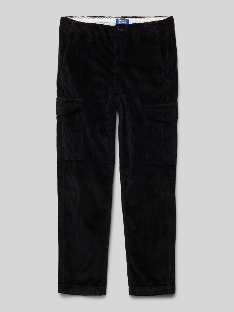 Spodnie sztruksowe o kroju regular fit z kieszeniami cargo model ‘KANE’