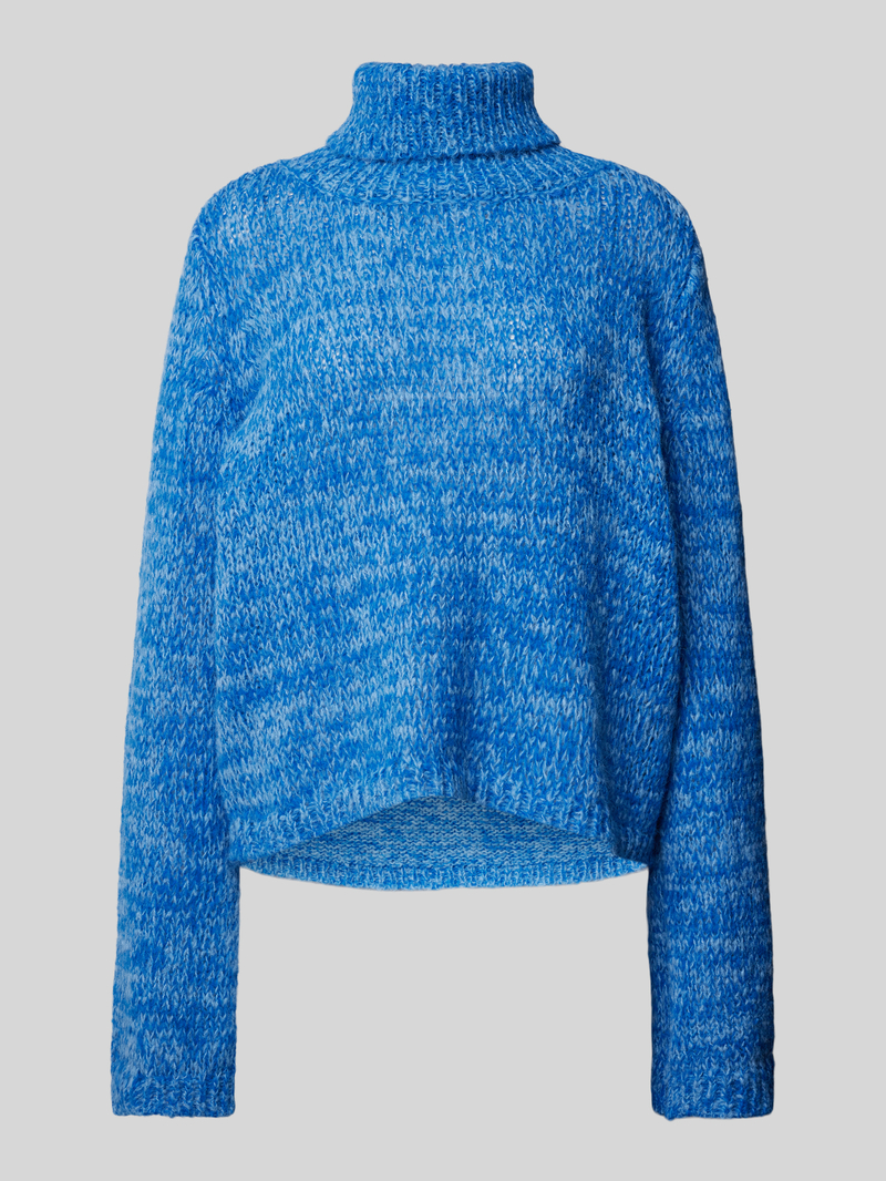 Sweter z dzianiny z golfem model ‘NANNA’