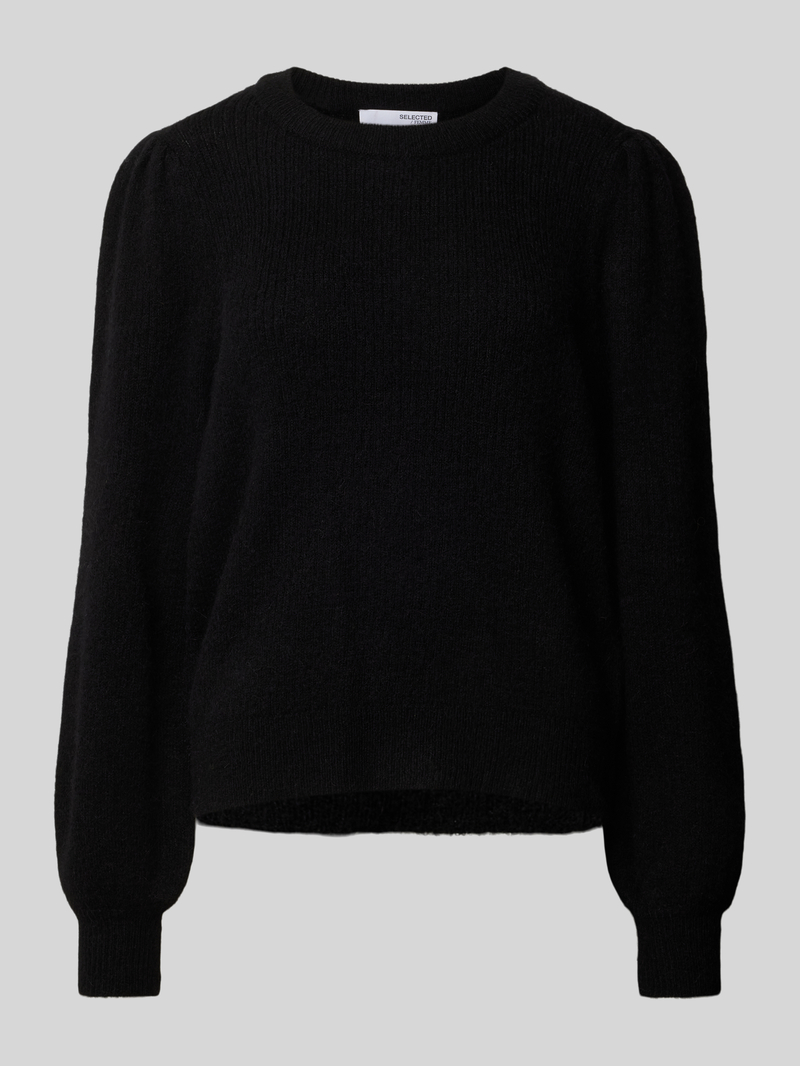 Sweter z dzianiny z bufiastymi rękawami model ‘SLFLULU’