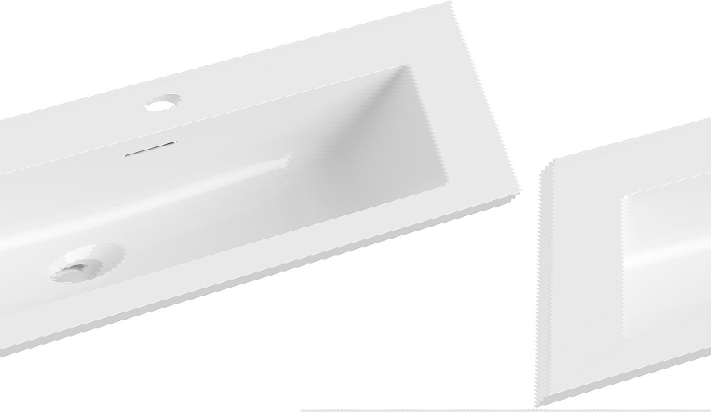 Mexen Otis umywalka wpuszczana w blat 61 x 46,5 cm, biała połysk - 25186000