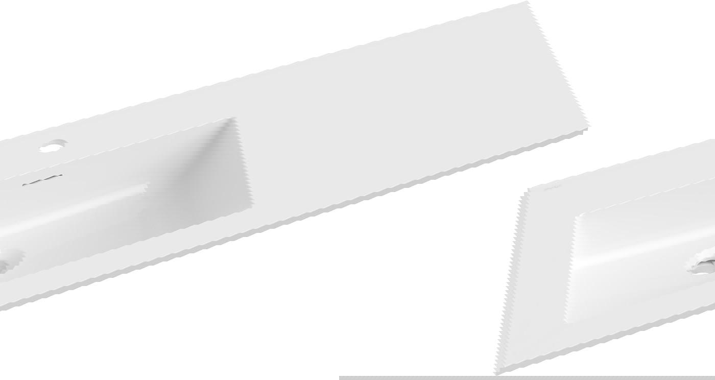 Mexen Otis umywalka wpuszczana w blat lewa 101 x 46,5 cm, biała połysk - 25181000L