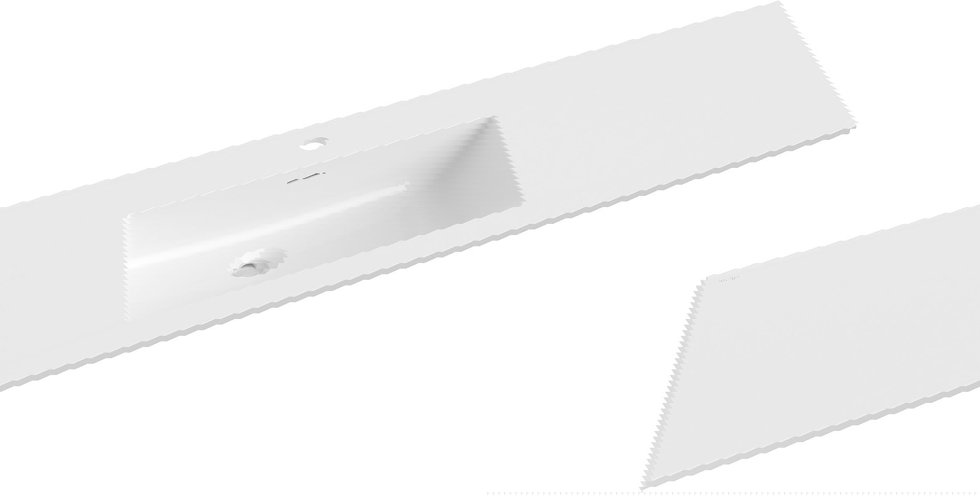 Mexen Otis umywalka wpuszczana w blat 141 x 46,5 cm, biała połysk - 25181400