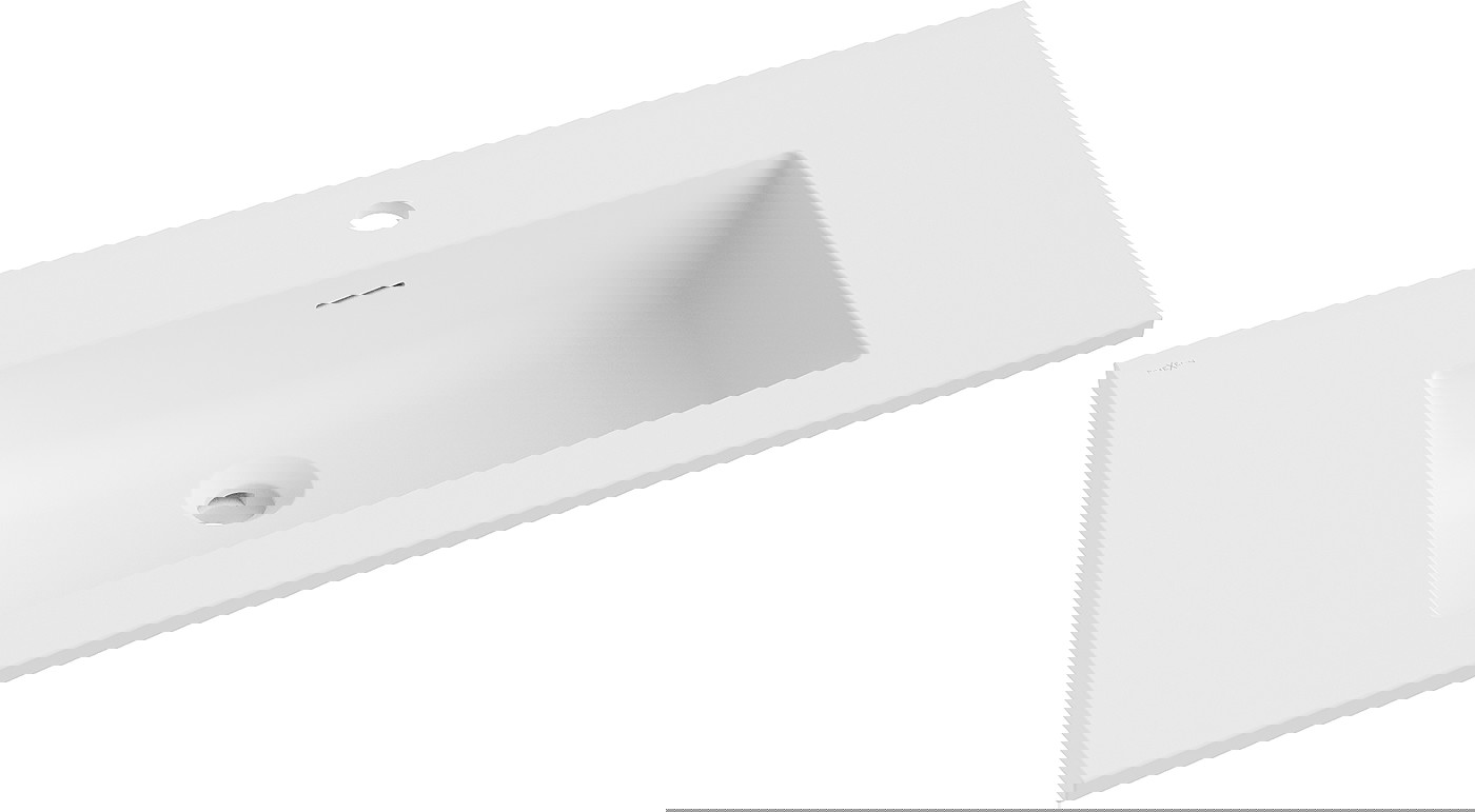 Mexen Otis umywalka wpuszczana w blat 81 x 46,5 cm, biała mat - 25188001