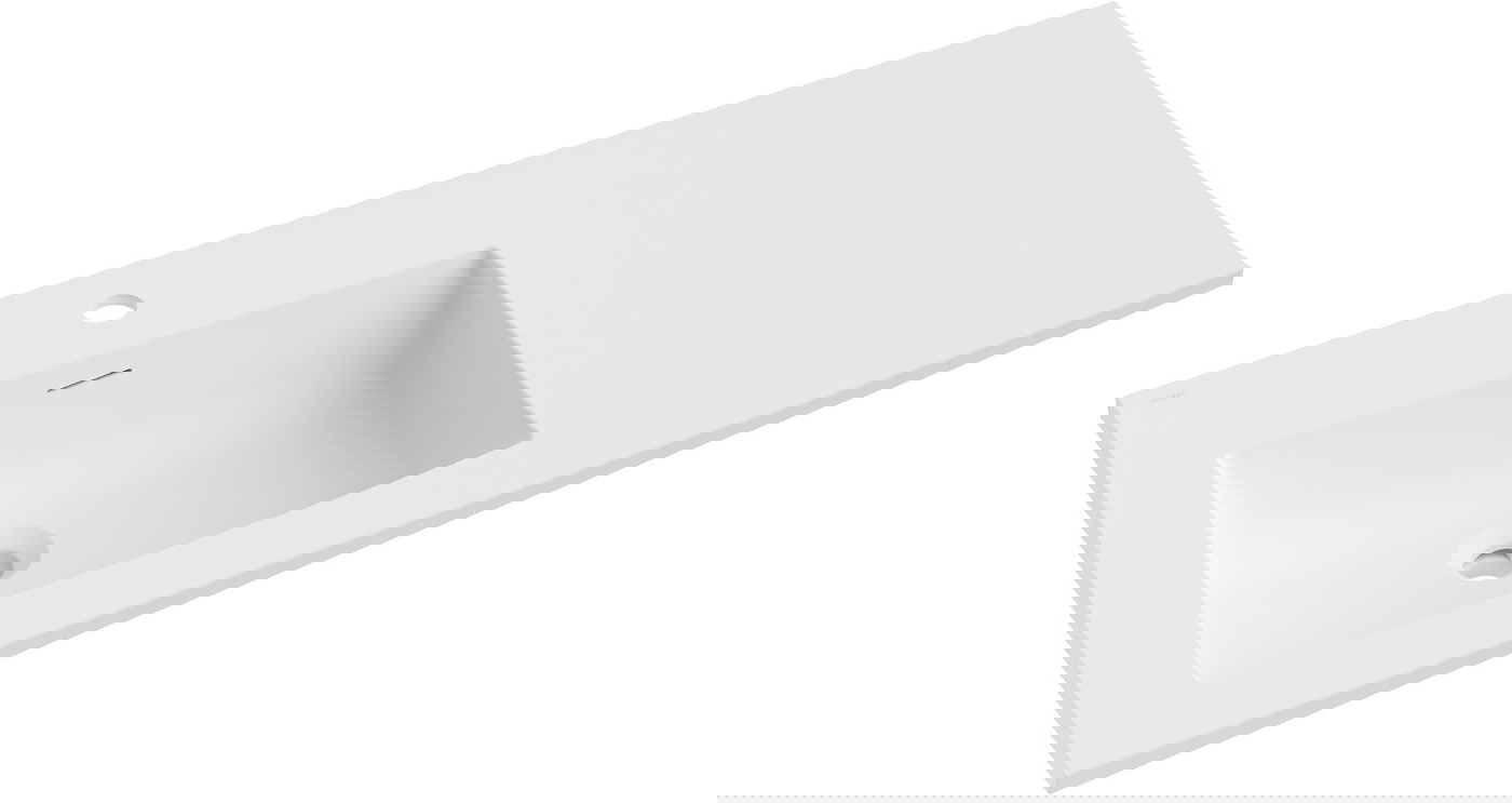 Mexen Otis umywalka wpuszczana w blat lewa 101 x 46,5 cm, biała mat - 25181001L