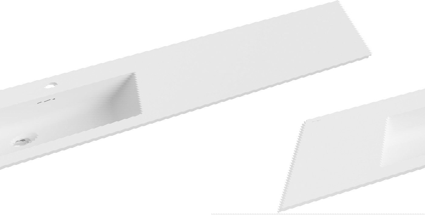 Mexen Otis umywalka wpuszczana w blat lewa 141 x 46,5 cm, biała mat - 25181401L