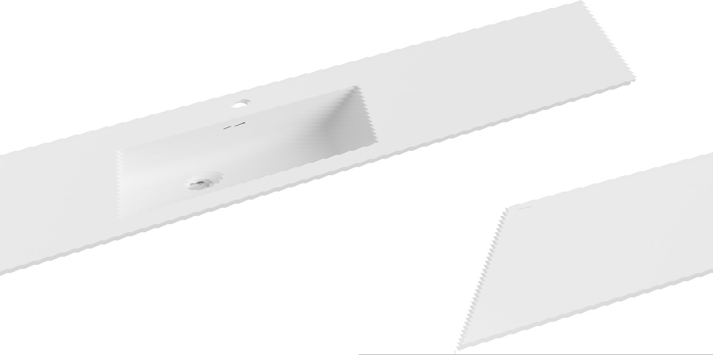 Mexen Otis umywalka wpuszczana w blat 161 x 46,5 cm, biała mat - 25181601
