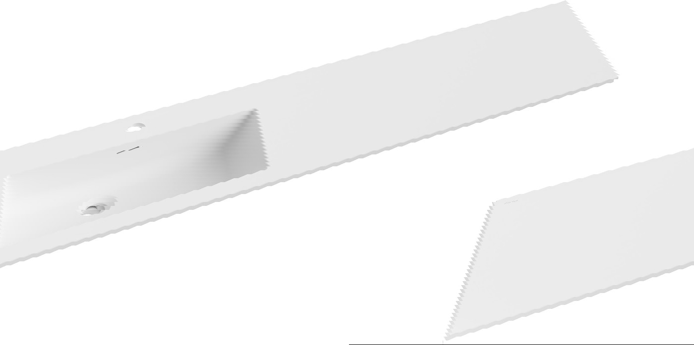 Mexen Otis umywalka wpuszczana w blat lewa 161 x 46,5 cm, biała mat - 25181601L