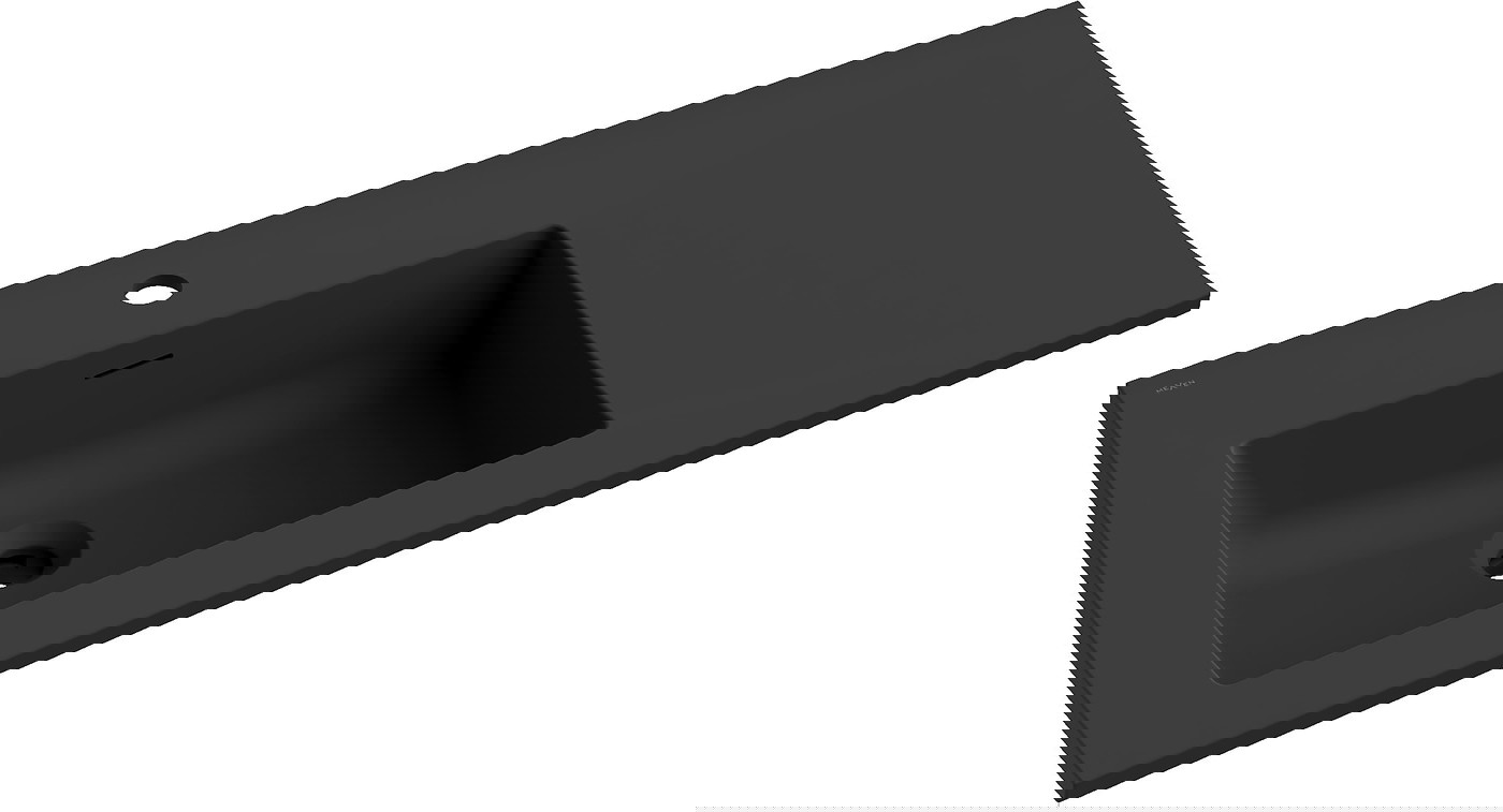 Mexen Otis umywalka wpuszczana w blat lewa 91 x 46,5 cm, czarna mat - 25189071L