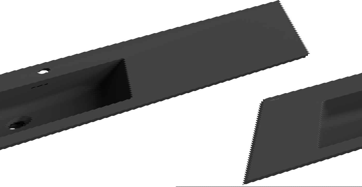 Mexen Otis umywalka wpuszczana w blat lewa 121 x 46,5 cm, czarna mat - 25181271L