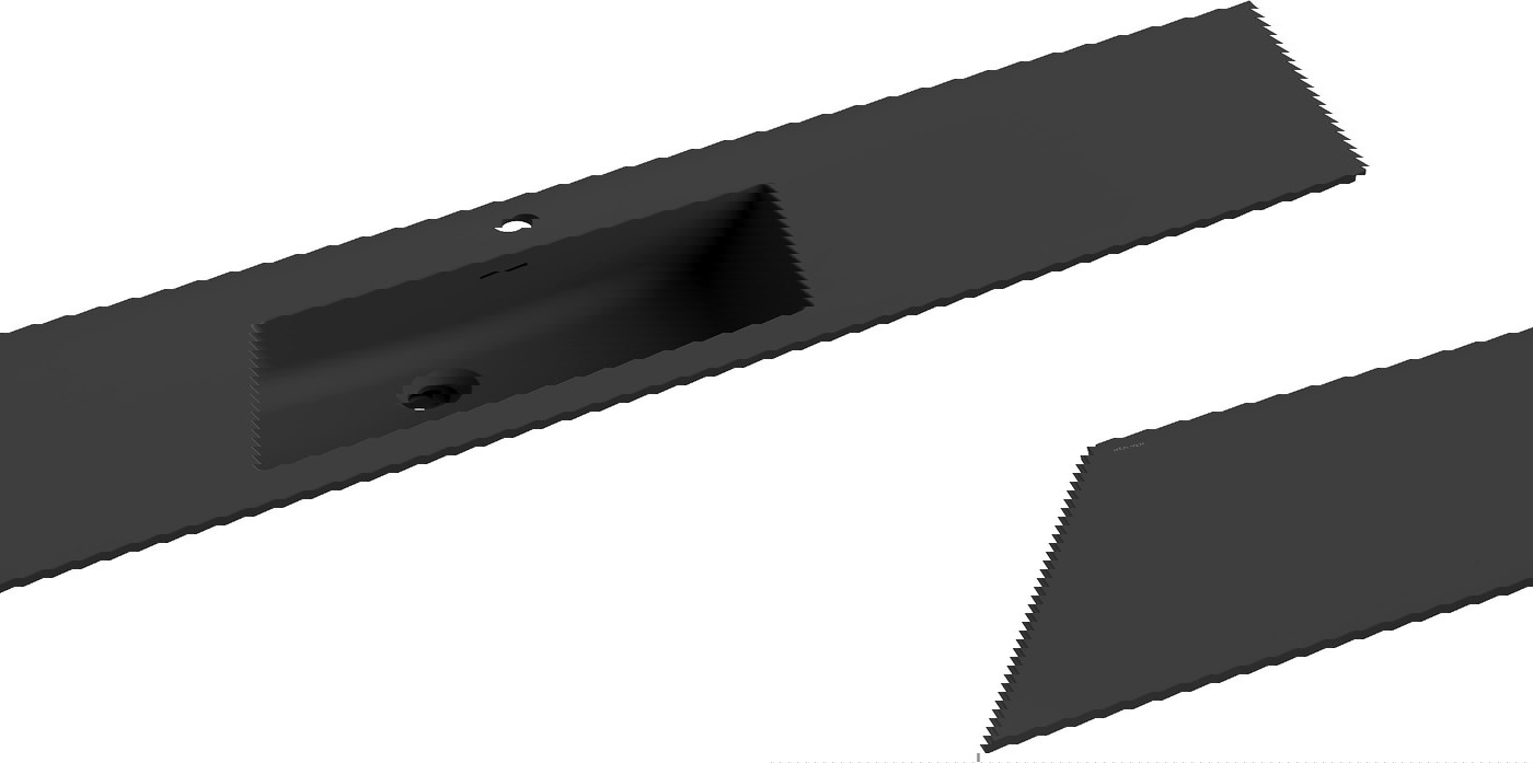 Mexen Otis umywalka wpuszczana w blat 161 x 46,5 cm, czarna mat - 25181671