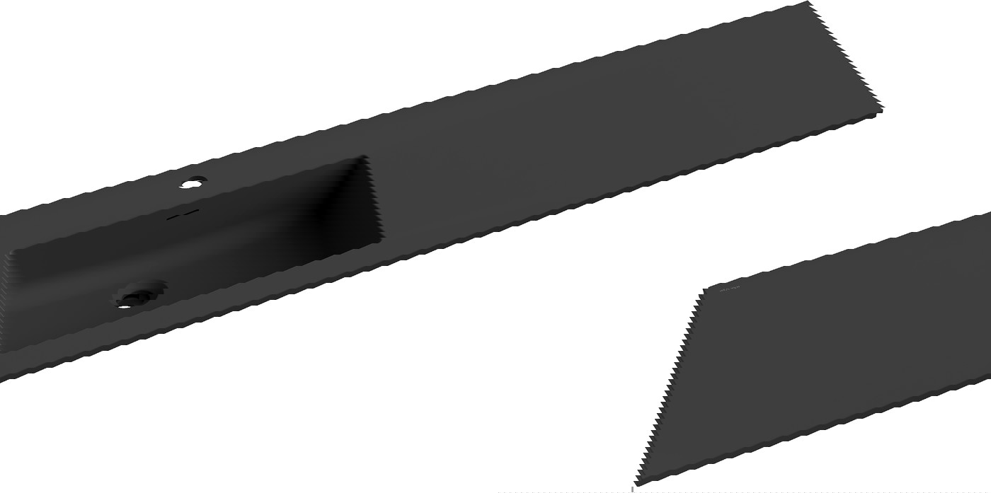 Mexen Otis umywalka wpuszczana w blat lewa 161 x 46,5 cm, czarna mat - 25181671L