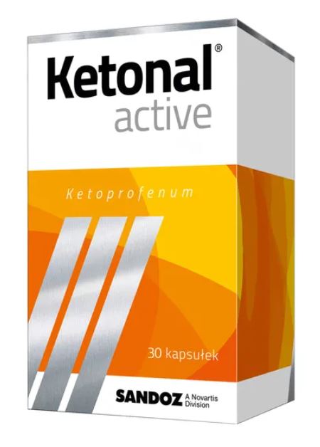 Ketonal Active kapsułki twarde 0,05 g, 30 kapsułek