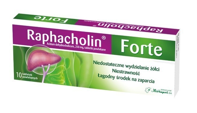 Raphacholin FORTE - 10 tabletek
