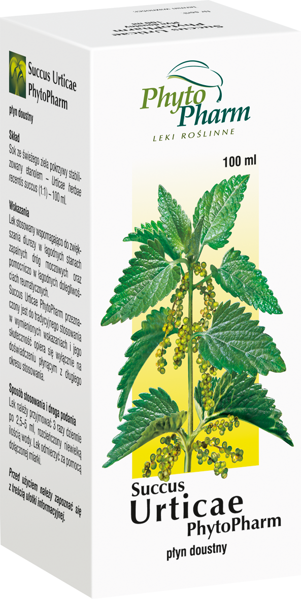 PhytoPharm KLEKA S.A Succus Urticae sok ze świeżego ziela pokrzywy 100 ml