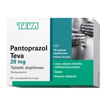 Teva Pantoprazol 20mg 14 tabl
