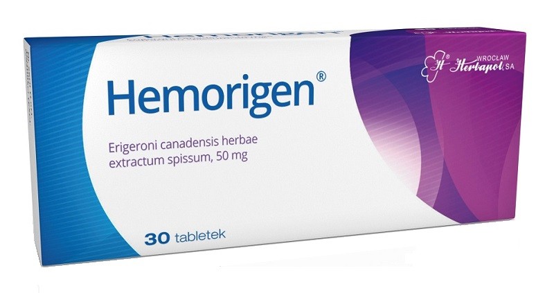 Herbapol WROCŁAWSKIE ZAKŁADY ZIELARSKIE " quot Hemorigen 30 Tabletek