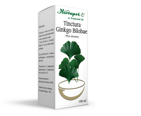 Herbapol KRAKÓW Tinctura ginkgo biloba 100 g Kraków