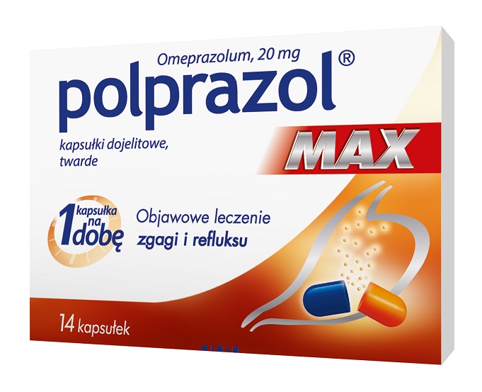 Medana PHARM Polprazol MAX 20 mg x 14 kaps dojelitowych blister