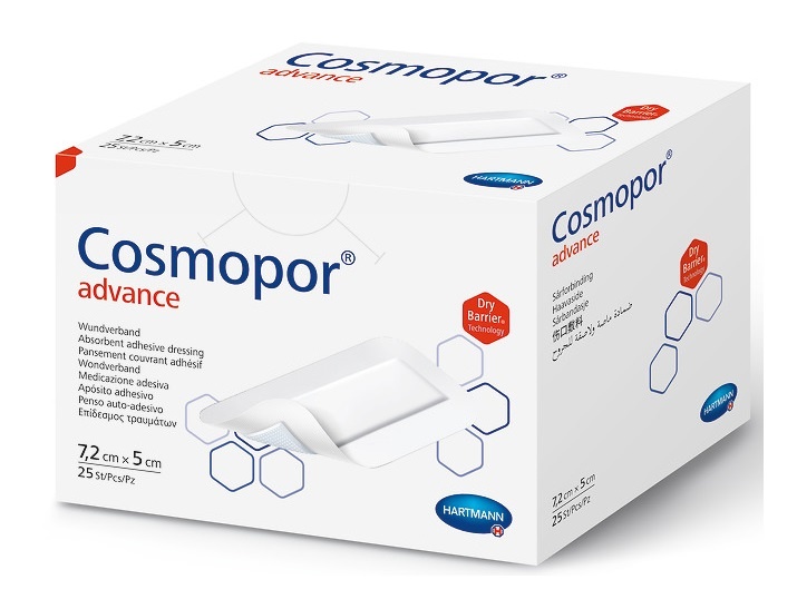 Cosmopor Advance, opatrunki, 7,2 cm x 5 cm, 25 szt.