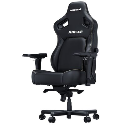 Fotel ANDA SEAT Kaiser 4 XL Czarny (skóra ekologiczna PVC)