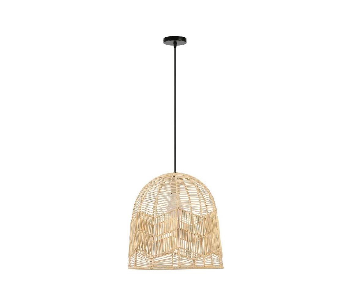 Immax 08262L - Żyrandol na lince PELO 1xE27/40W/230V śr. 40 cm rattan