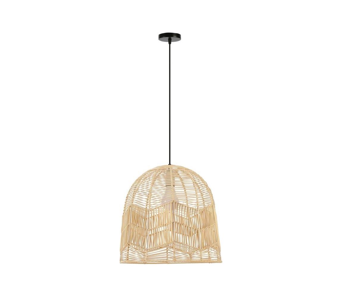 Immax 08263L - Żyrandol na lince PELO 1xE27/40W/230V śr. 50 cm rattan
