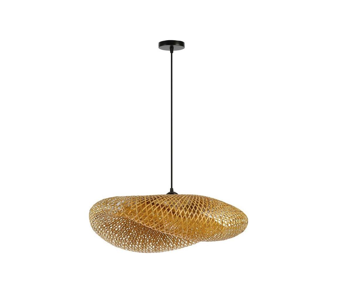 Immax 08270L - Żyrandol na lince HILO 1xE27/40W/230V śr. 80 cm bambus