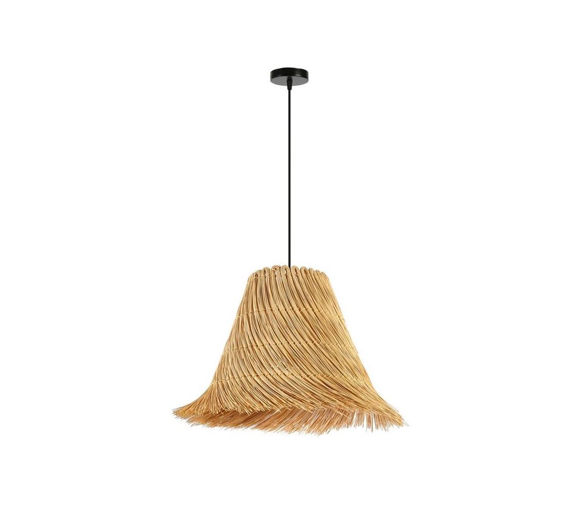 Immax 08273L - Żyrandol na lince NATURALEZA 1xE27/40W/230V śr. 45 cm rattan