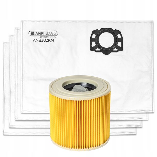 Worki Do Odkurzacza Karcher Kwd Wd 3 Kfi 357 V17 V15 V19 Se Wd2 V12 + Filtr