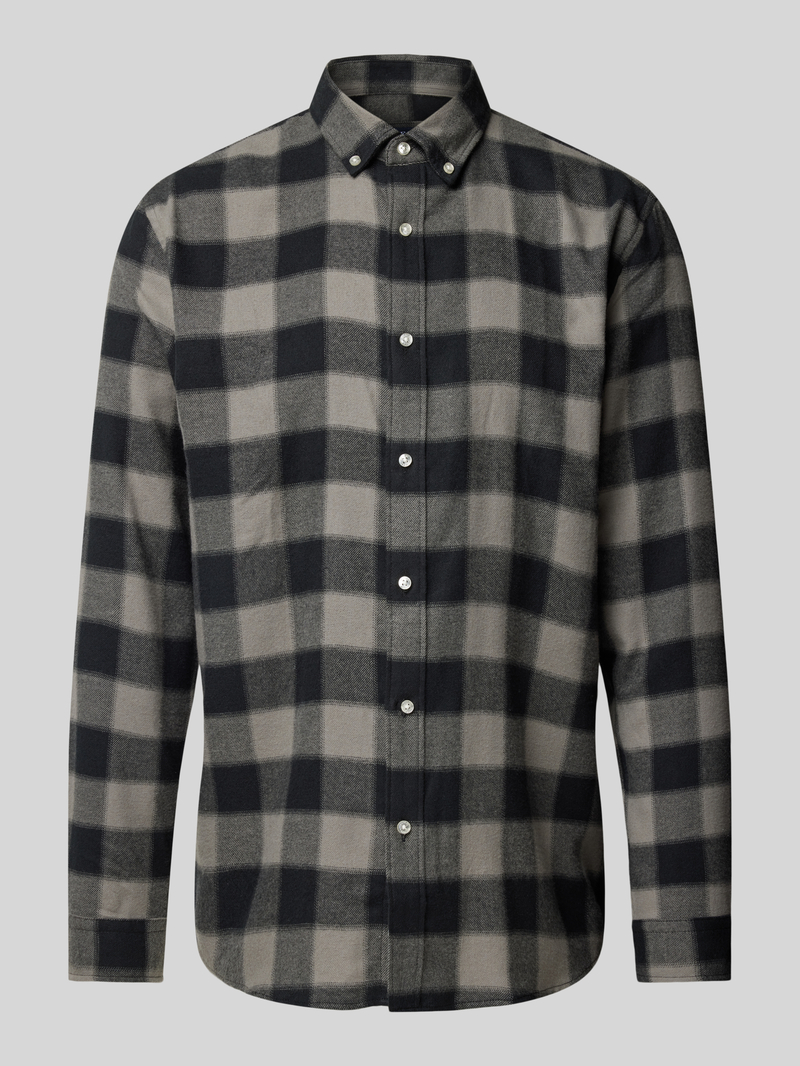 Koszula casualowa o kroju tailored fit z kołnierzykiem typu button down model ‘LIAN’